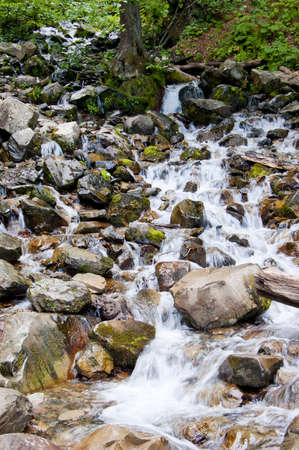 Waterfall is a place that will make you relax and freshの写真素材