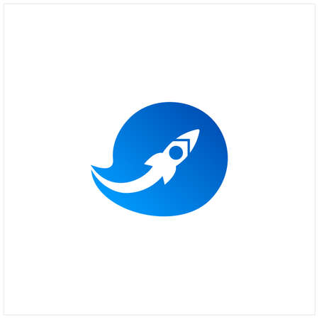 astronaut orbit in planet logo inspirationのイラスト素材