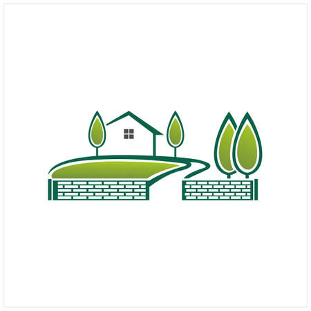 environmental nature real estate logo designのイラスト素材