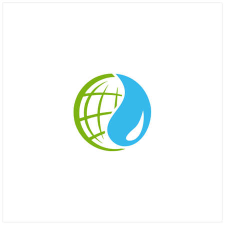 illustration safe world community logo designのイラスト素材
