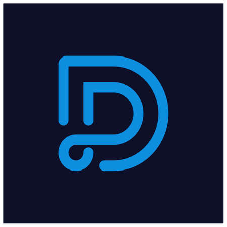 set bundle letter D logo designのイラスト素材
