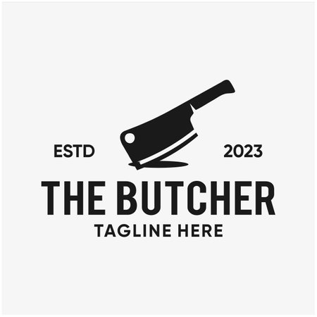 the butcher logo design template inspirationsのイラスト素材