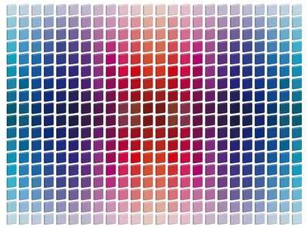 Squared colored tridimensional mosaic tilesの写真素材