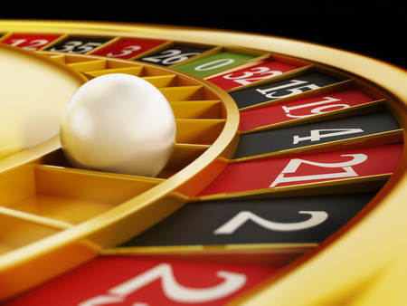 Macro view of a roulette tableの写真素材