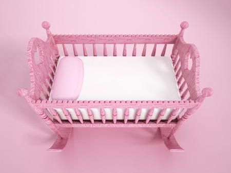 Baby cribの写真素材