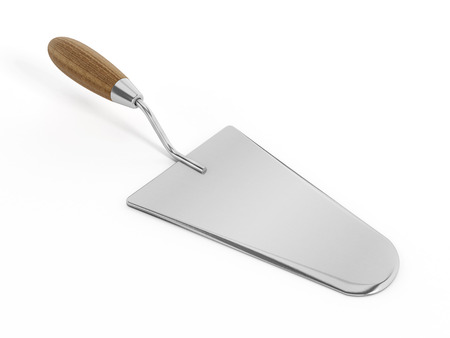 Trowel isolated on white backgroundの写真素材
