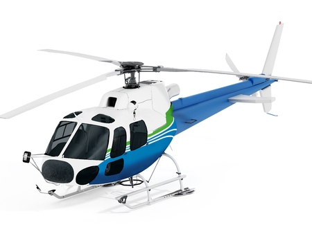 Helicopter isolated on white background.の写真素材