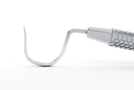 Dentist tool isolated on white background.の写真素材