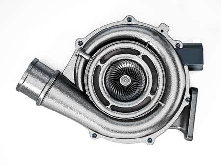 Generic turbo isolated on white background. 3D illustration.の写真素材