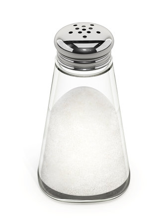 Salt shaker isolated on white background. 3D illustration.の写真素材