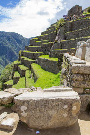 Machu Picchu, A UNESCO World Heritage Site in 1983. One of the New Seven Wonders of the World in...