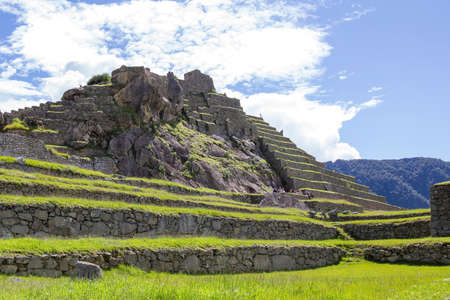 Machu Picchu, A UNESCO World Heritage Site in 1983. One of the New Seven Wonders of the World in Peru.のeditorial素材