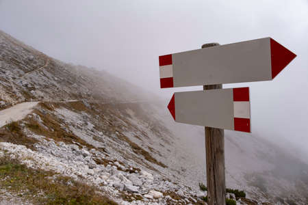 Beautiful landscape view at Rifugio Auronzo Dolomite Italy.