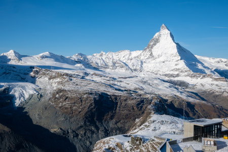 Matterhorn Beautiful Swiss alps at Switzerland.の写真素材