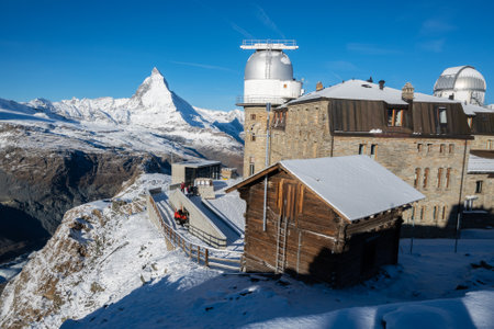 Matterhorn Beautiful Swiss alps at Switzerland.の写真素材