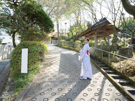 Landscape view of Gokoku Shrine at Kyoto Japan.の写真素材