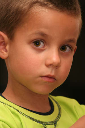 Kid looking at camera