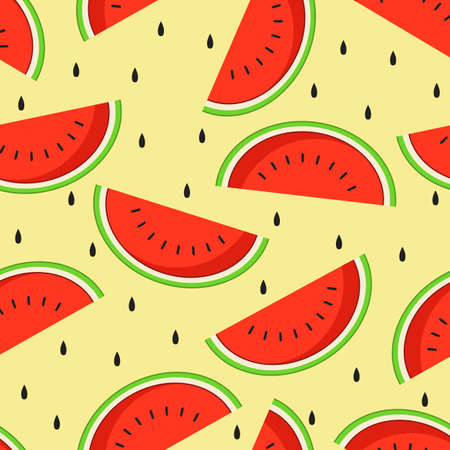 Watermelon background seamless pattern.のイラスト素材