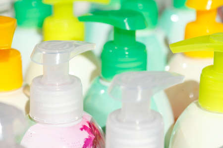 Plastic Bottles with Soapの写真素材