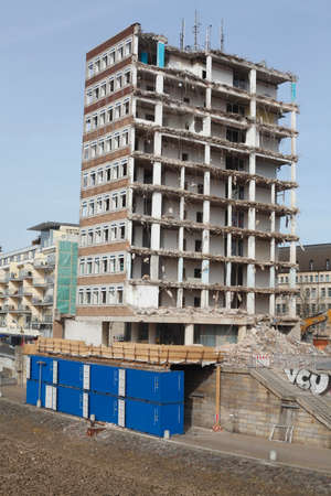 Building Demolition,  Condemned House, Bremen, Germany, Europeの写真素材