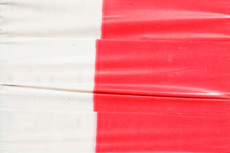 Construction site barrier tapeの写真素材