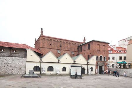 Old Synagogue in  Jewish Quarter Kazimierz, Krakow, Lesser Poland, Poland, Europeのeditorial素材
