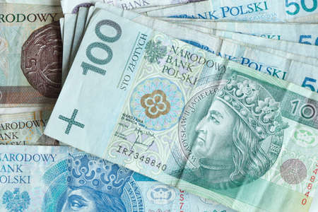 Polish Zloty Bills の写真素材