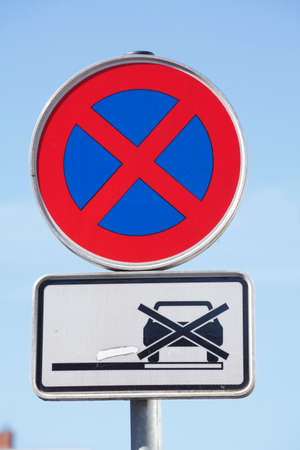 Road  Sign No Parking, Germany, Europeの写真素材