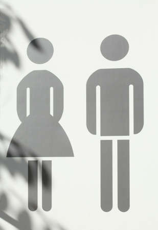toilet sign for ladies and gents