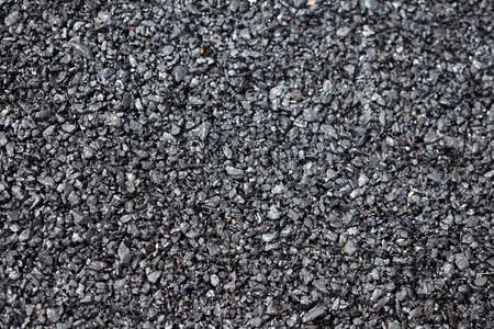 fresh black tar, street asphaltの写真素材