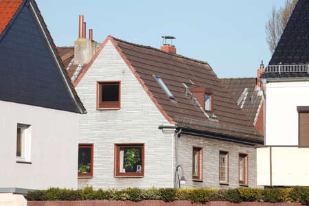 single-family dwelling houses, old buildingsの写真素材