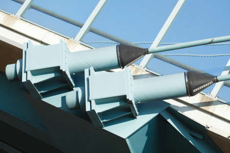 anchorages of wire ropes from a Bridge