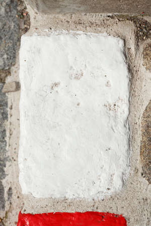 white  colored stone  kerb on the streetの写真素材
