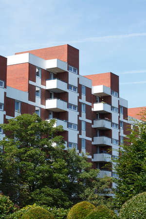 residential building, block of flat with balconies