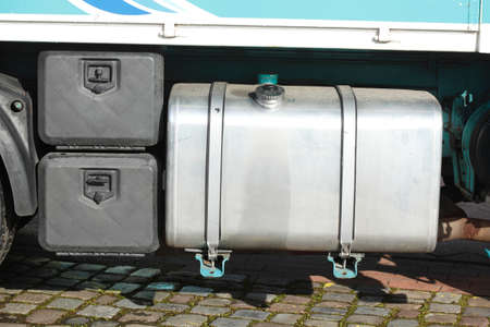 Vehicle Tank from a Truckの写真素材