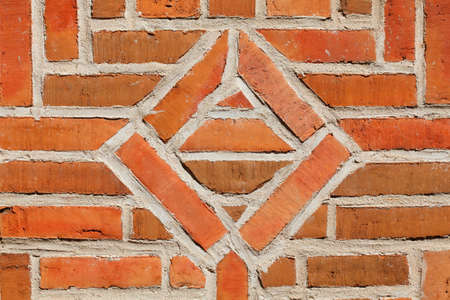 Red old brick wall, old town, Stade, Lower Saxony, Germany

