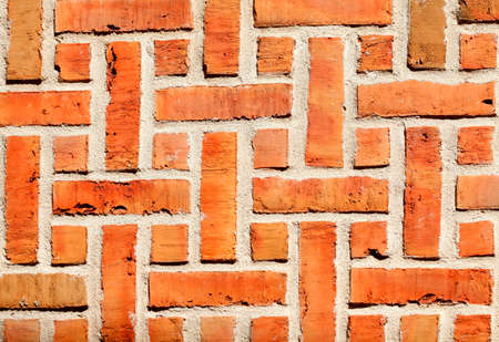 Red old brick wall, old town, Stade, Lower Saxony, Germany

