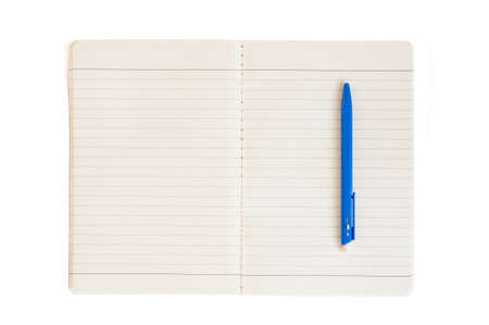 The noteback and the penの写真素材