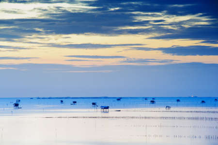 Sunrise on the seaの写真素材