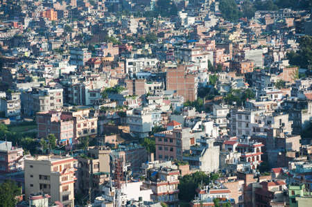 Top view of Kathmanduの写真素材