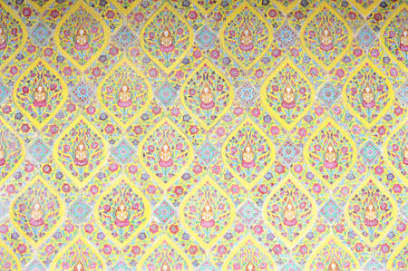 Thai pattern wallの写真素材