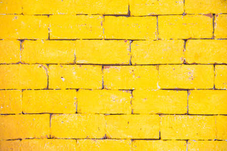 Yellow brick wall