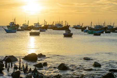 Fishing village in Mui Ne, Vietnam