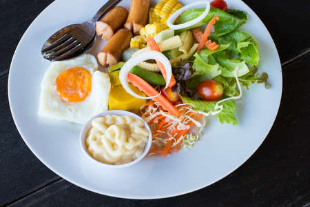 Salad dish for breakfast
