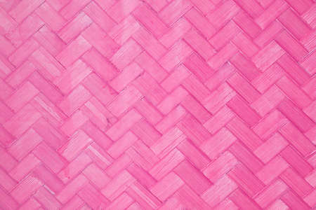 Pink wood striped woven texture の写真素材