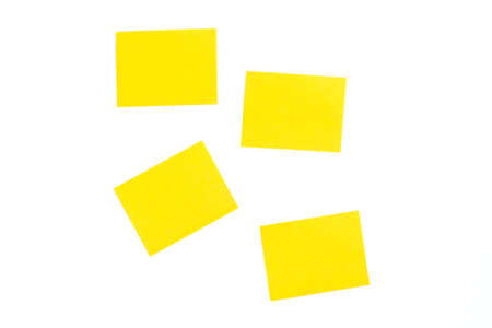 Sticky note on white backgroundの写真素材