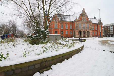 Old castle in Hamburg, Germanyのeditorial素材