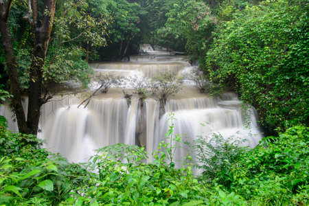 Hauy Mae Kamin Waterfall, Kanchanaburi, Thailand