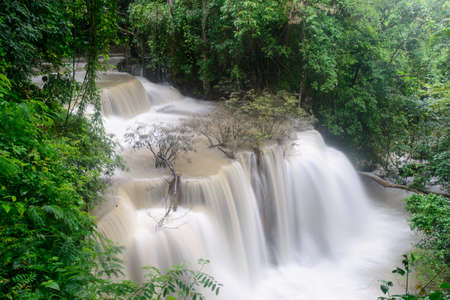 Hauy Mae Kamin Waterfall, Kanchanaburi, Thailand