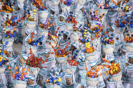 RIO DE JANEIRO - MARCH 2   parade of samba schools special groups in Carnival 2014 on March 2, 2014...